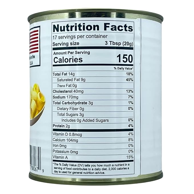 Creamery Canned Butter, Real Butter 100% pure no artificial colors or flavors-Great For Hurricane