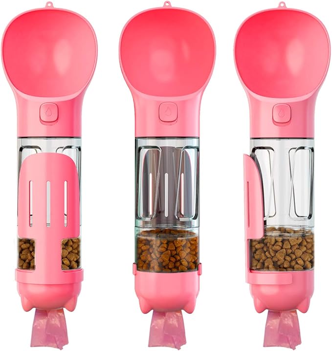 DoqiPaw Dog Travel Water Bottle Leak Proof No Spill Lead Leash Waterer Feeder Accessory Alternative