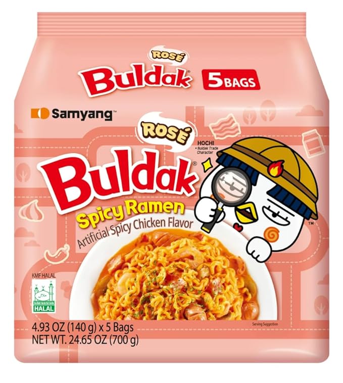 KF GOODIES Korean Ramen Variety Pack Gift Box (10 Count) – Spicy Buldak Noodle Assortment for