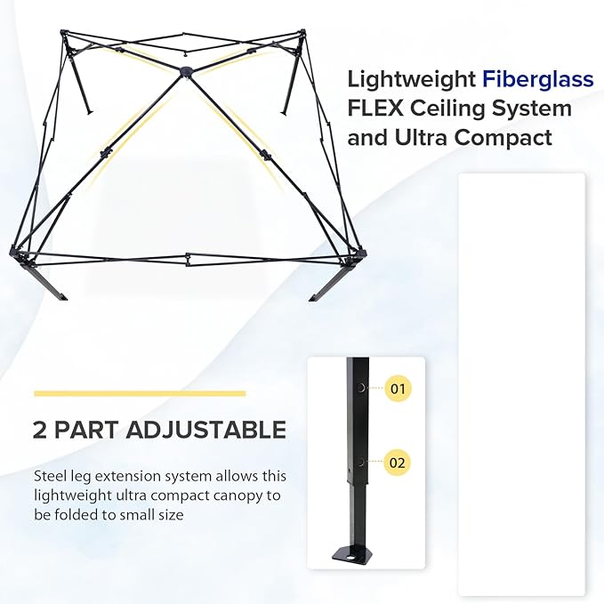 EAGLE PEAK Flex Compact 5x5 Pop-up Canopy Changing Room, Portable Privacy Dressing Room for Indoor