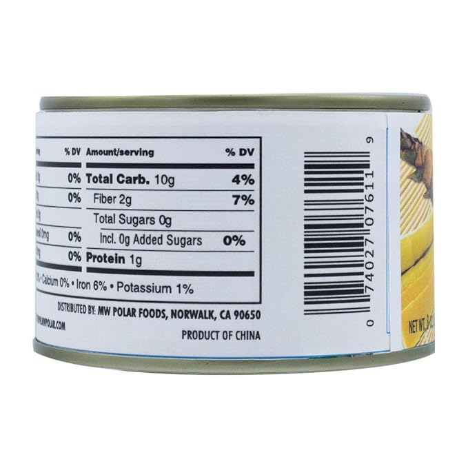 MW Polar Canned Vegetables, Sliced Bamboo Shoots, 8 Oz (Pack Of 12)