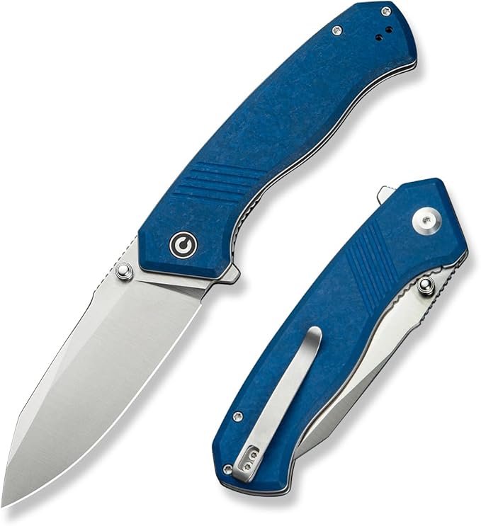 CIVIVI Placoid Pocket Knife for EDC, Folding Knife with 3.67" 14C28N Blade G-10 Handle For Men