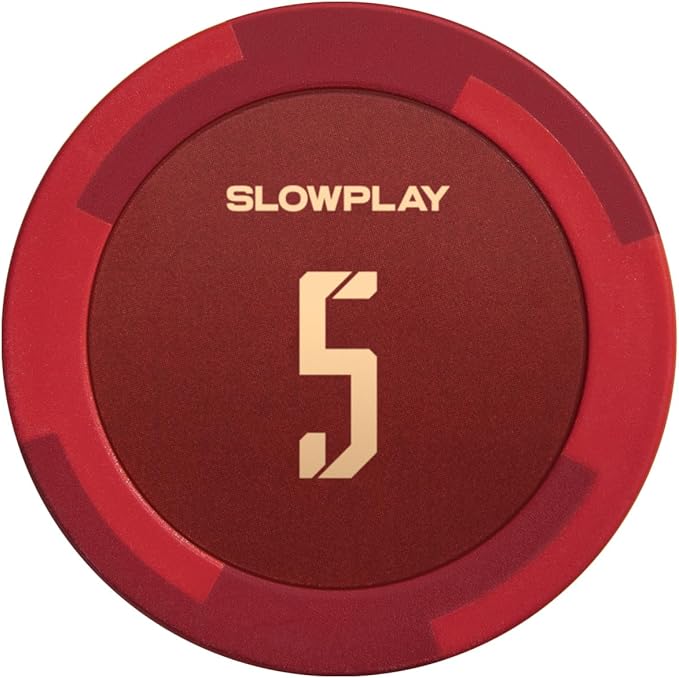 SLOWPLAY Godel Clay Poker Chips, 14 Grams Heavyweight Clay Composite, 40mm Large Chips in Bulk