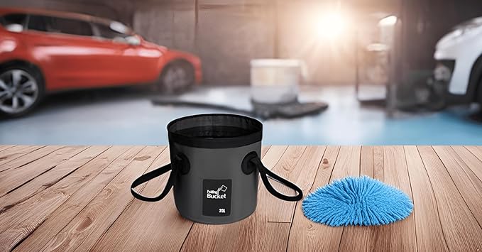 BANCHELLE Collapsible Bucket Water Container Portable Folding Camp Wash Basin for Outdoor Traveling