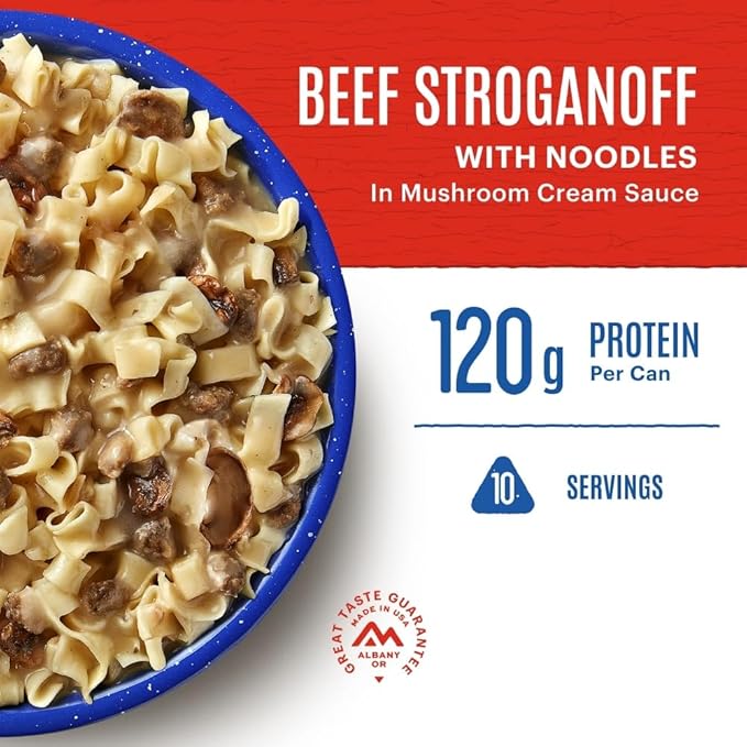 Mountain House Beef Stroganoff with Noodles #10 Can Freeze Dried Survival & Emergency Food 10