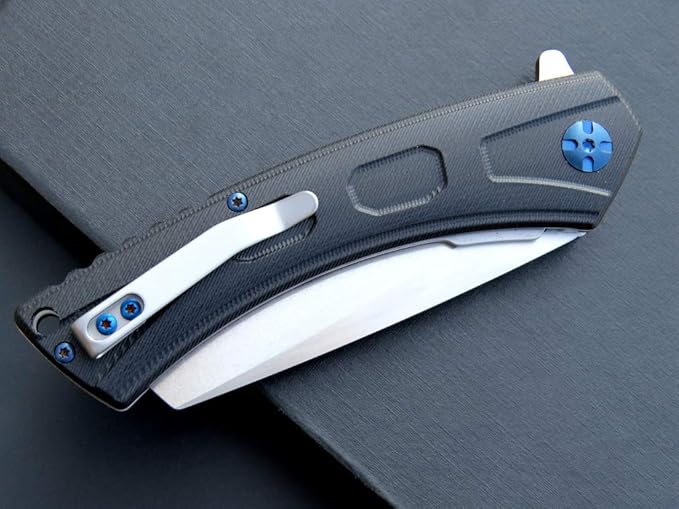 Eafengrow EF931 Pocket Knife D2 Steel Blade Outdoor Tool Knives G10 Handle Pocket Clip EDC Knife