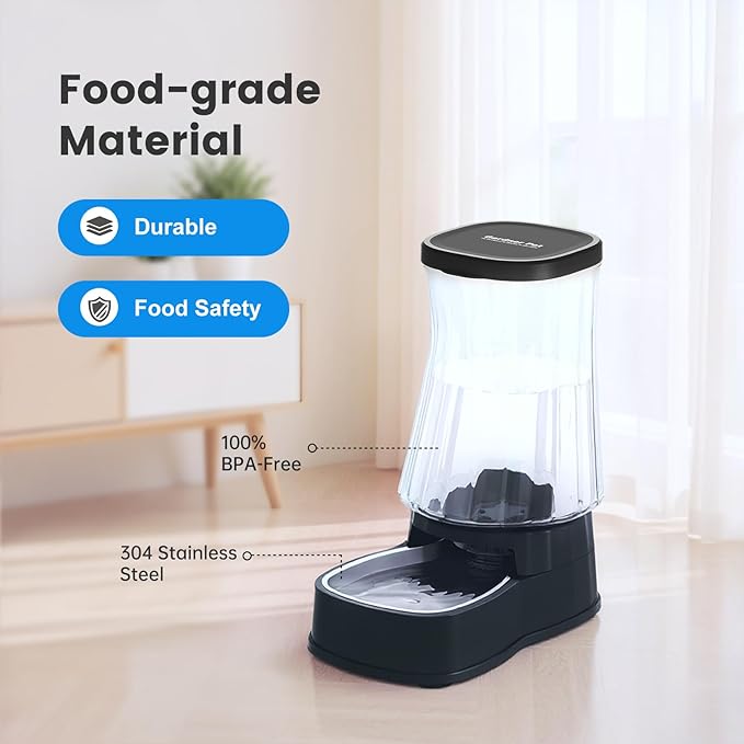 Gardner Pet Automatic Gravity Water Dispenser for Dogs, 1.6Gallon Large Dog Water Bowl Dispenser