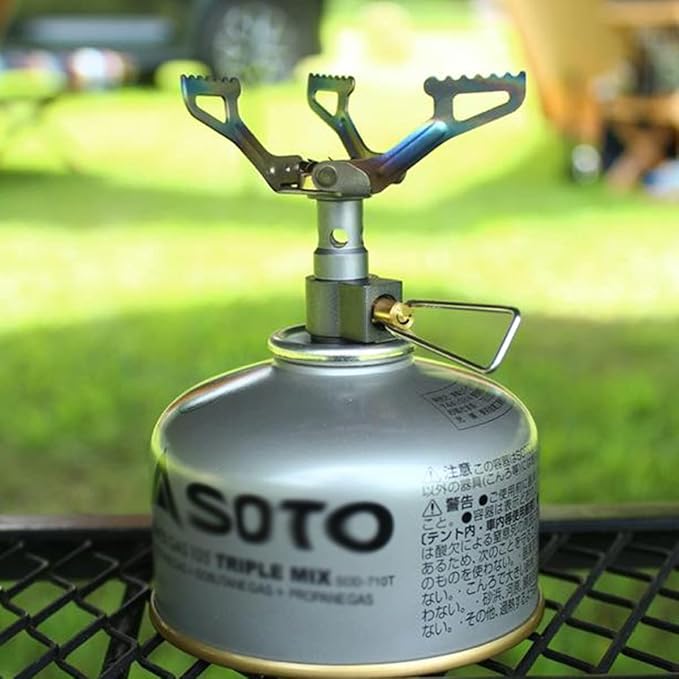 BRS Stove BRS 3000T Stove Titanium Ultralight Backpacking Stove Portable Propane Camping Stove Gas