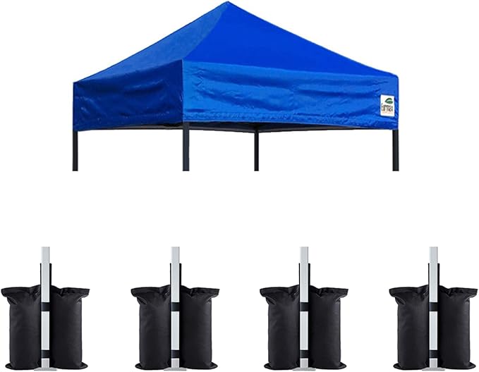 Eurmax USA Pop Up Canopy Replacement Canopy Tent Top Cover, Instant Canopy Top Cover ONLY,Bonus 4PC
