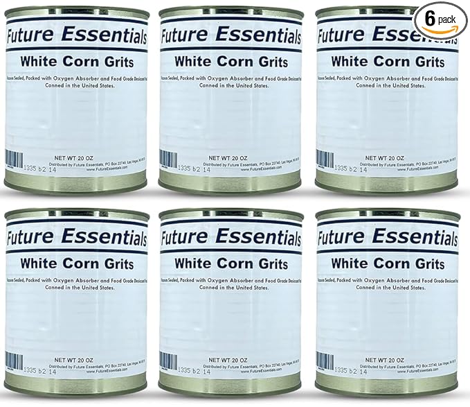 Freeze Dried White Corn Grits | Dry Corn for Quick Meals Old Fashioned Premium Grits Shelf Stable