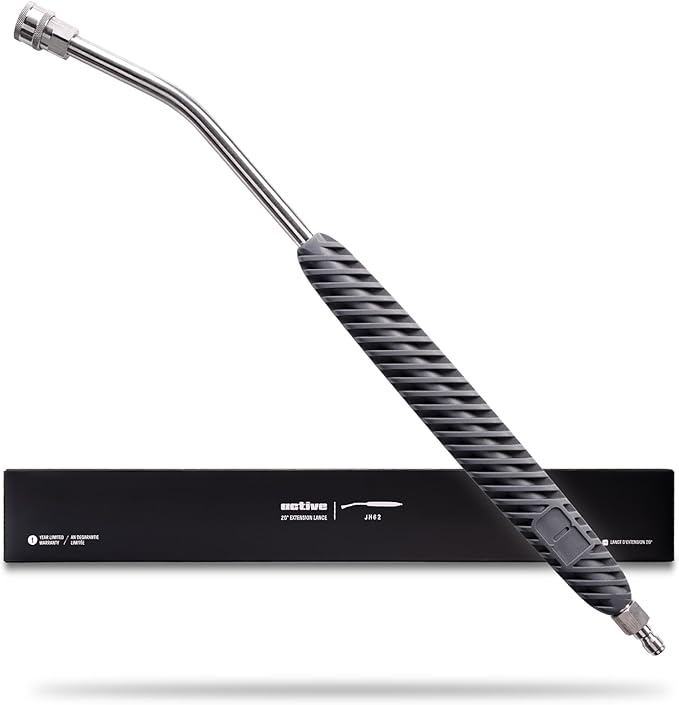 ACTIVE Pressure Washer Lance with 20°, 304 Stainless Power Washer Extension Wand for Car Wash