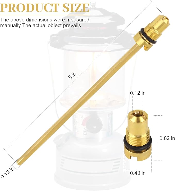 Check Valve and Air Stem Assembly Compatible with Coleman Stove Valve Parts for Fuel Lantern for