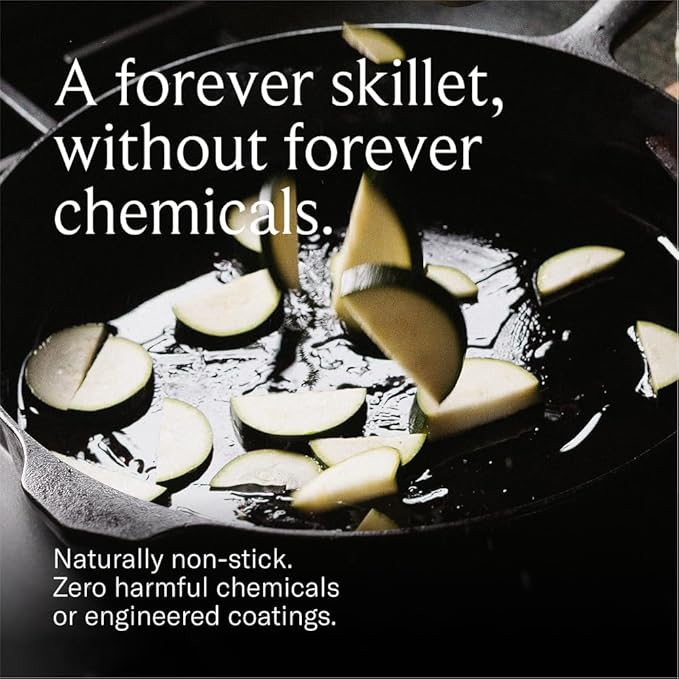 Field Company 11.63 Inch (Large) Cast Iron Skillet – No.10, Perfect for 4-6 Servings, Lightweight &
