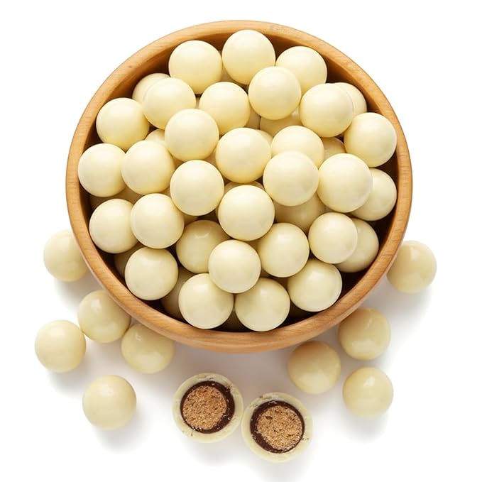 NY Spice Shop French Vanilla Chocolate Malt Balls Party Decorations - 1 Pound Malted Milk Ball