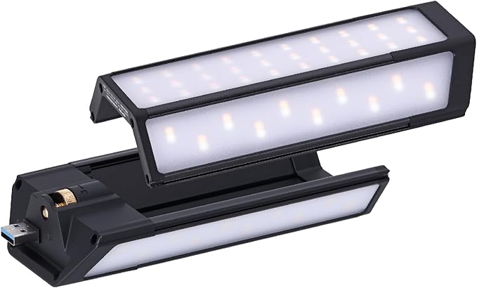 Claymore 3Face Pro Wing (Black) - Rechargeable Surface Area Light Bar for Camping, Tents, Canopies