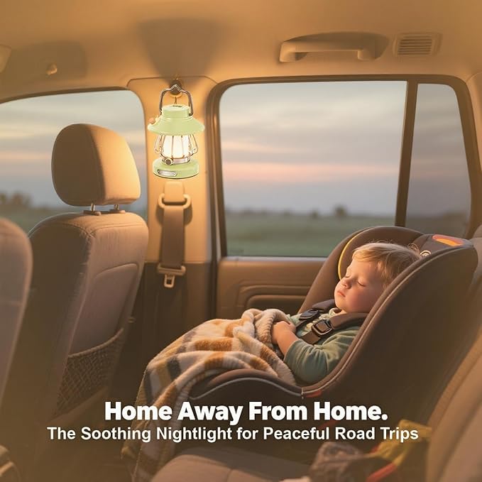 V.C Formark Snail Kids Camping Lantern Rechargeable - 3 Color Dimmable LED Light with USB-C