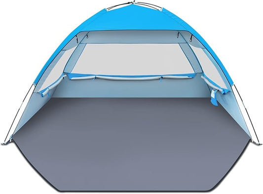 Gorich Beach Tent Sun Shelter for 3/4-5/6-7/8-10 Person with UPF 50ï¼?UV Protection, Lightweight &