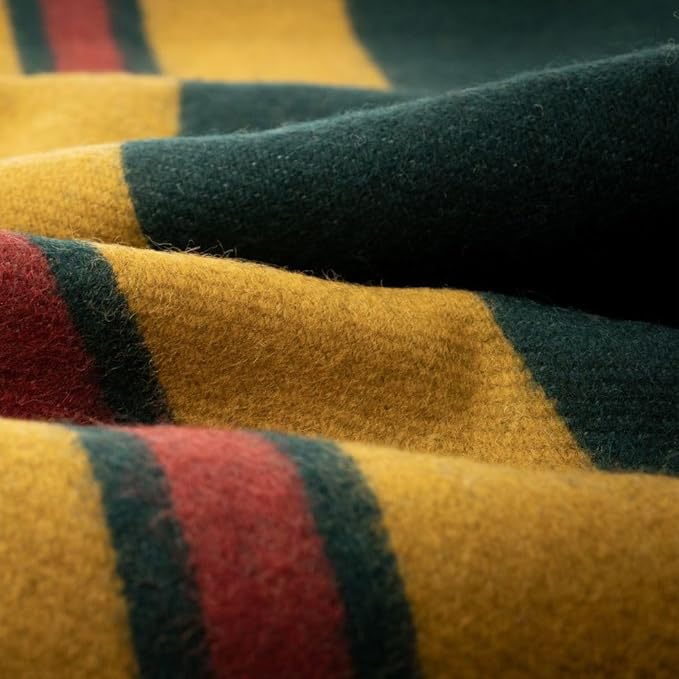 Arcturus Rainier Wool Blanket - 4.5lbs Warm, Heavy, Washable, Large | Great for Camping, Outdoors