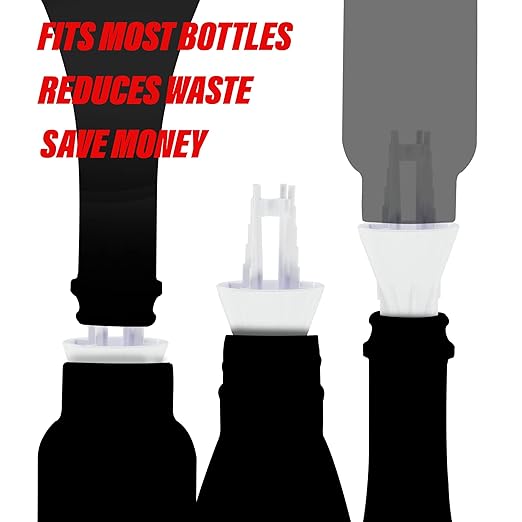 Every Drop 3 Pack Universal Bottle Emptying Kit Transfer Connector for Soap, Lotion, Shampoo