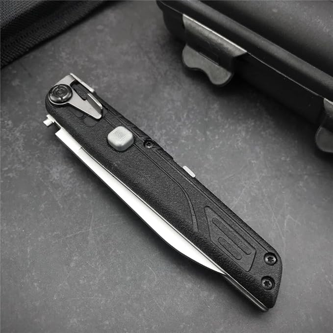 7.8" Folding Knife 440C Stainless Steel Blade ABS Handle Pocket Knife Outdoor Portable Knives