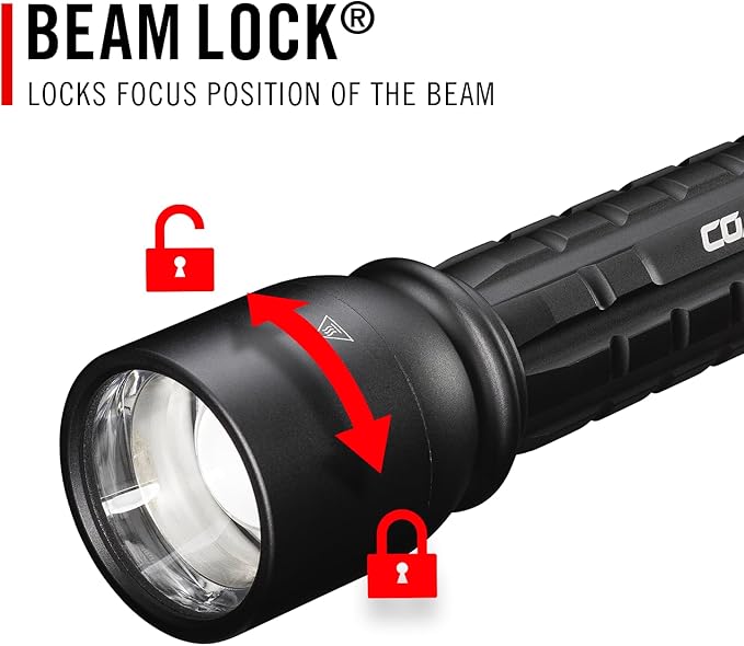 Coast XP14R 4500 Lumen USB-C Rechargeable LED Flashlight with Slide Focus®?¯and Pure Beam® Focusing