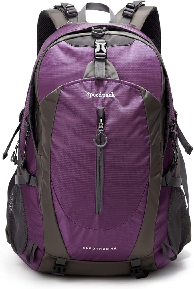 SPEEDPARK Hiking Backpack 40L Waterproof Hiking Daypack with Rain Cover, Outdoor Trekking Travel