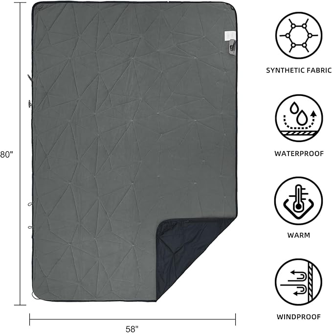 Outdoor Waterproof Blanket, Foldable Fleece Stadium Blanket for Outdoor Sports Event, Camping, Car