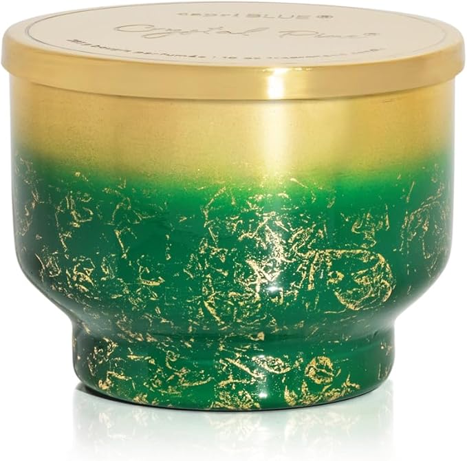 Capri Blue Crystal Pine Scented - Glimmer Inverted Jar Candles - Soy Candles - Holiday Candle with