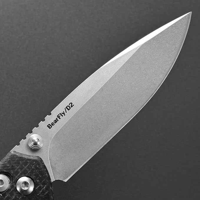 Eafengrow EF966 Folding Knife D2 Blade Micarta Handle with Pocket Clip EDC Tactical Knife thumb