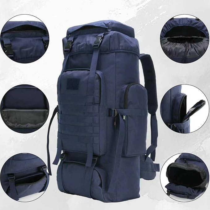 Hiking Backpack for Men 70L/100L Camping Backpack Military Rucksack Molle 3 Days Assault Pack for