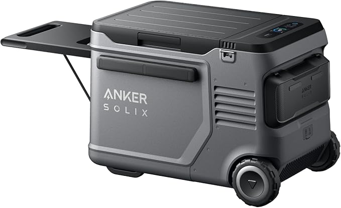 Anker SOLIX EverFrost 2 40L Cooler, 42 qt Car Refrigerator, Electric Cooler with 288Wh Battery