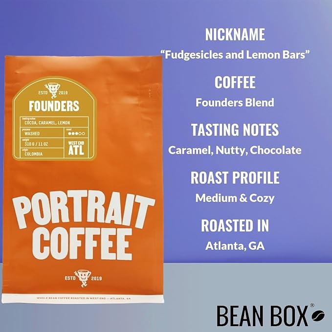 Bean Box Atlanta Coffee Sampler, 2-Pack - Roasted by Portrait, Gourmet Arabica Coffee, Variety Pack