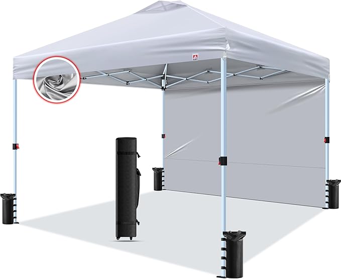 10x10 Pop Up Canopy Tent,10X10FT (White, 10x10FT)