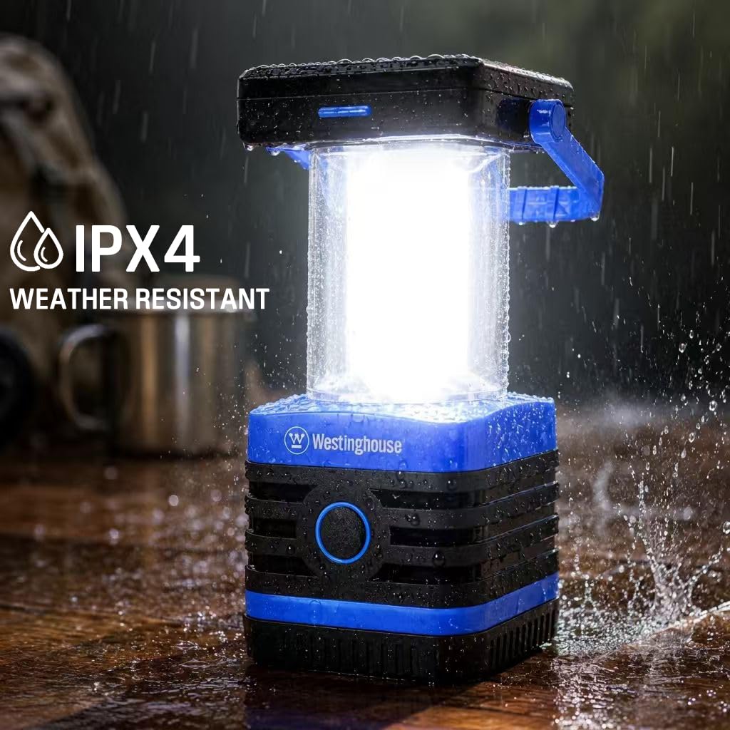 Westinghouse Camping Lantern - 1000 Lumen, Solar, Rechargeable, IPX4 - product view 4