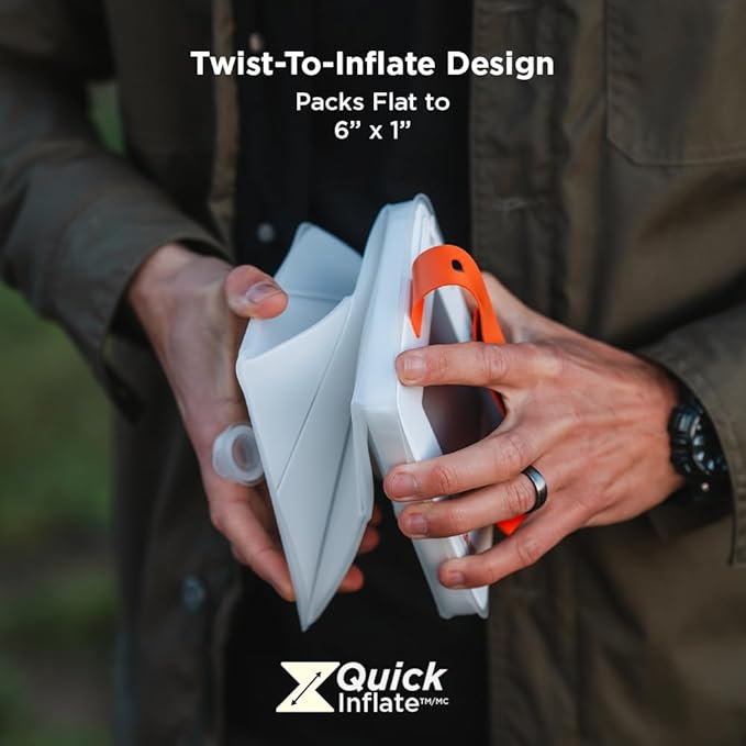 LuminAID 2-in-1 Solar Camping Lantern and Phone Charger - Inflatable LED Lamp for Camping, Hiking