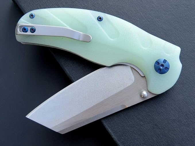 Eafengrow EF932 Pocket Knife G10 Handle D2 Steel Blade Knife with Ball Bearing Safe Open Flipper