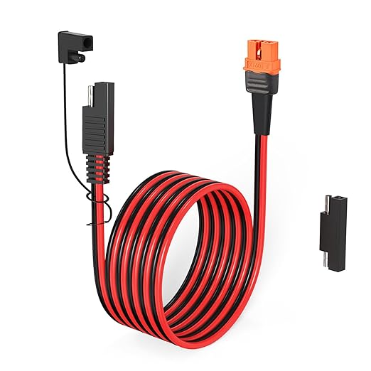 12AWG XT60i to SAE Adapter Extension Cable with SAE Polarity Reverse Adapter for Portable Power