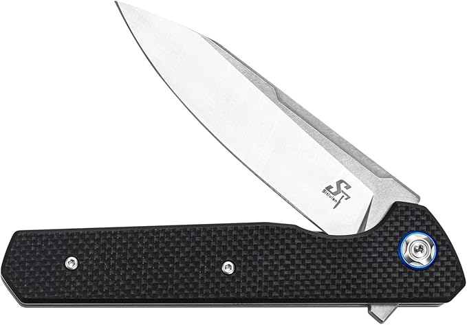 Sitivien ST135 Folding Knife,D2 Steel Blade G10 Handle Outdoor EDC Knife for Hunting Fishing