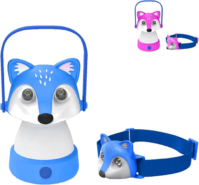 Kids Camping Essentials ??LED Kids Lantern and Rechargeable Kids Headlamp Set | Multiple Purposes