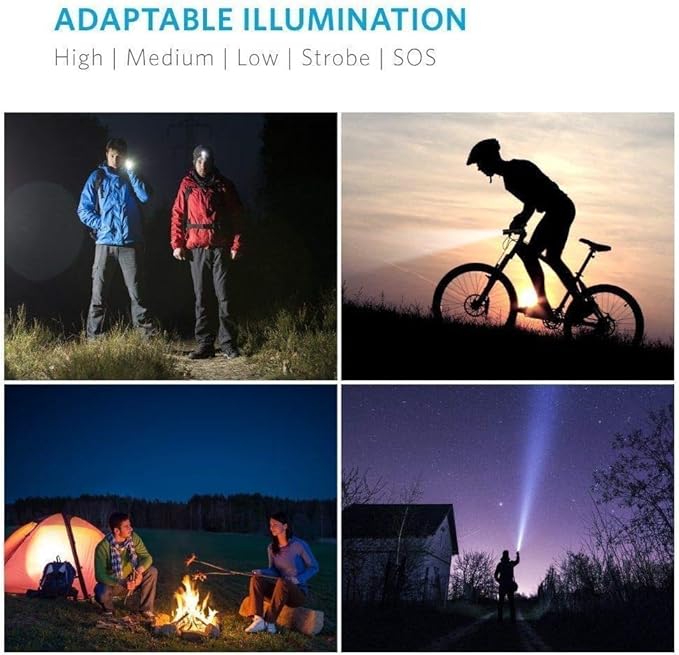 Pocketman LED Tactical Flashlight Super Bright LED Flashlights Portable Outdoor Water Resistant