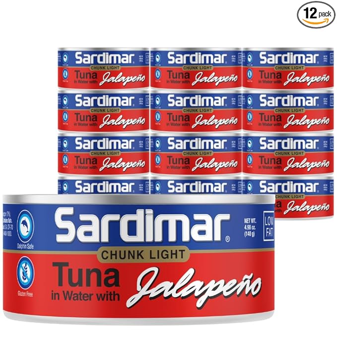 Sardimar Chunk Light Tuna ( Jalapeño, 12 Pack)