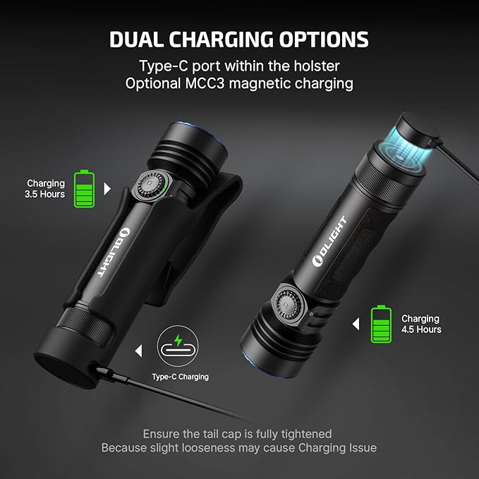 OLIGHT Seeker 4 Pro Rechargeable Flashlights, 4600 Lumens High Powerful Bright Light with USB C
