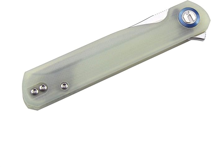 Wind Pocket Knife Flipper Sandvik Steel G10 Handle Folding Knife Ball Bearing with 2-Position Clip