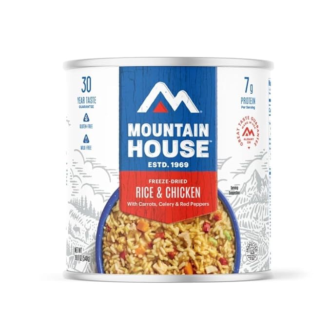 Mountain House Freeze Dried Rice and Chicken #10 Can Hunting, Survival, Camping, Backpacking Food