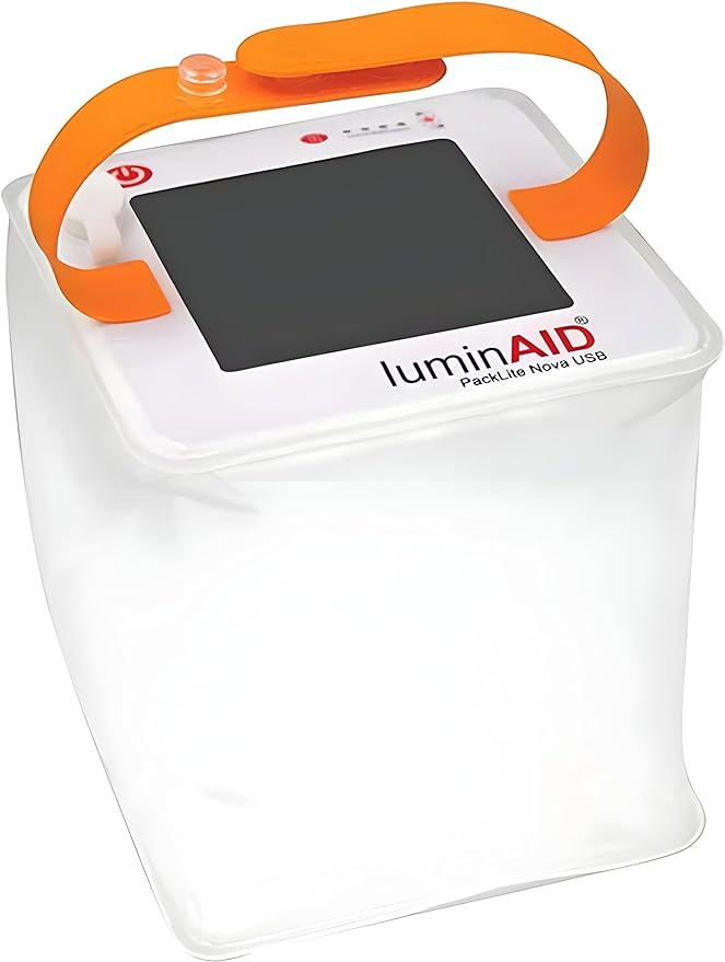 LuminAID Solar Camping Lantern - Inflatable LED Lamp Perfect for Camping, Hiking, Travel and More