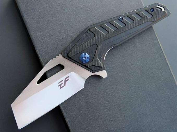 Eafengrow EF933 Pocket Folding Knife EDC D2 Steel Blade Knives G10 Handle Pocket Clip EDC Knife