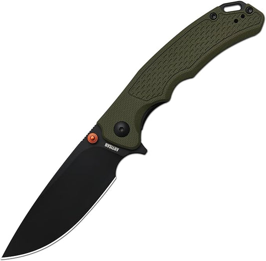 ARTISANCUTLERY Tradition V2 Folding Pocket Knife with 3.58'' AR-RPM9 Steel Blade, EDC Knife with