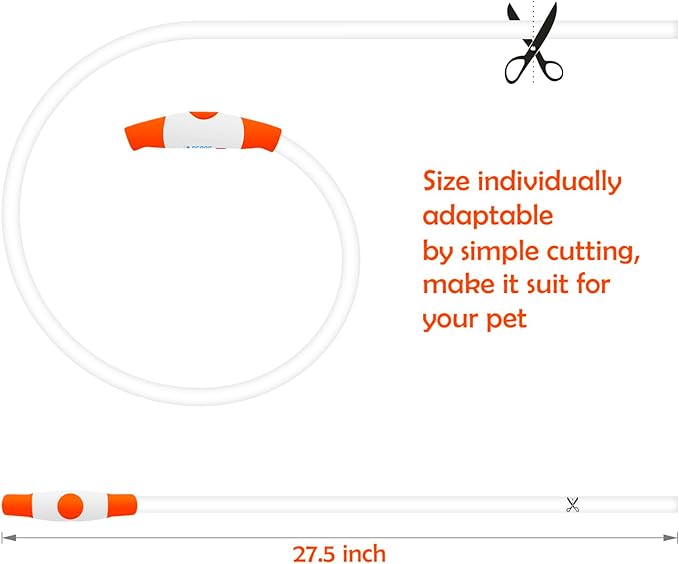 Led Dog Collar, BSEEN USB Rechargeable Flash Dog Necklace Light, Pet Safety Collar Makes Your