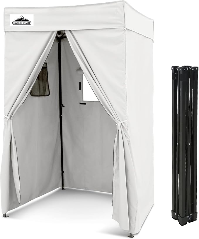 EAGLE PEAK Flex Compact 4x4 Pop-up Canopy Changing Room, Portable Privacy Dressing Room for Indoor