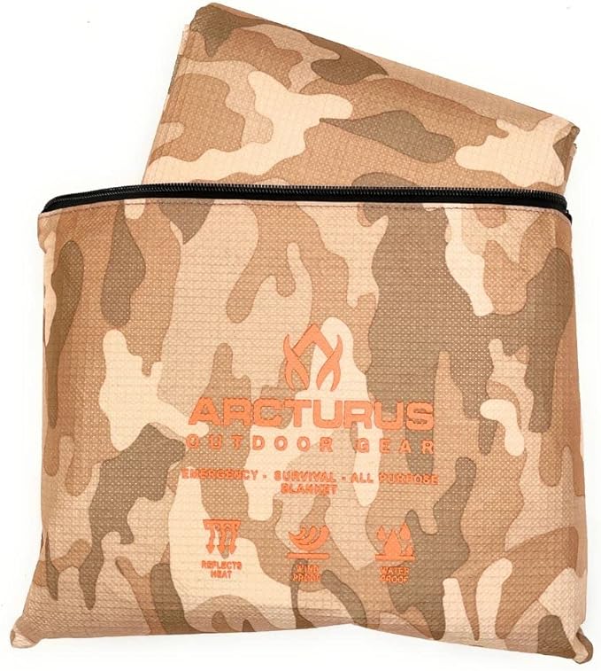 Arcturus Insulated Tarp, Reusable Heavy Duty Thermal Survival Blanket ??60x82in, Reflects 90% Body